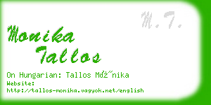 monika tallos business card